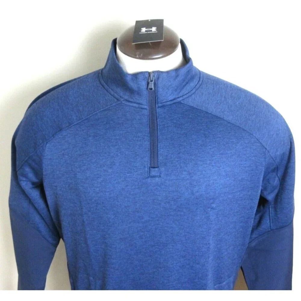 Under Armour Men's Cold Gear Qualifier Quarter zipper PO Jacket Navy Blue NWT